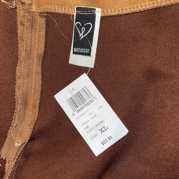 Windsor Brown Asymmetrical Pencil Mini Skirt - Picture 5 of 5